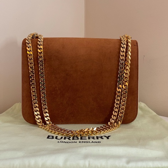 BURBERRY Medium TB Two-Tone Leather Shoulder Bag - Picture 5 of 8